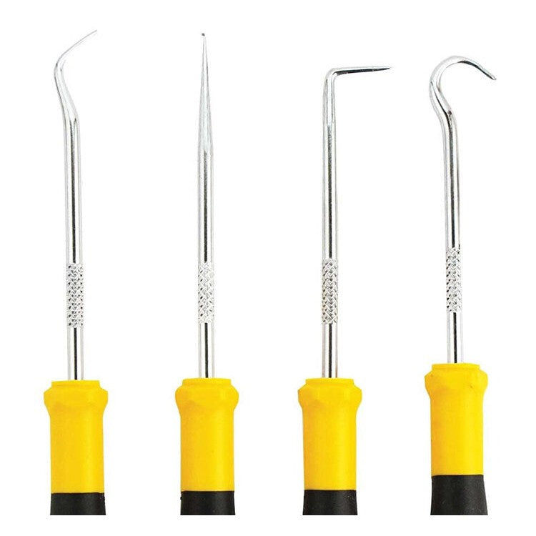 Crevice Pick & Hook Set 4 pc-Lucky Strike Gold