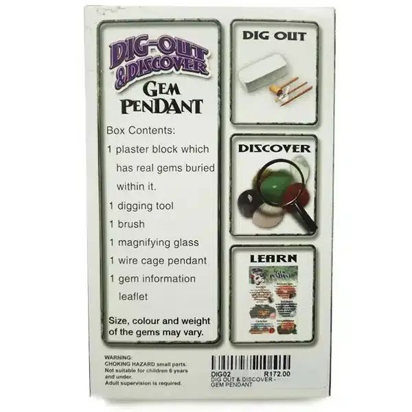 Dig Out & Discover Kit Large - Gem Pendant-Lucky Strike Gold