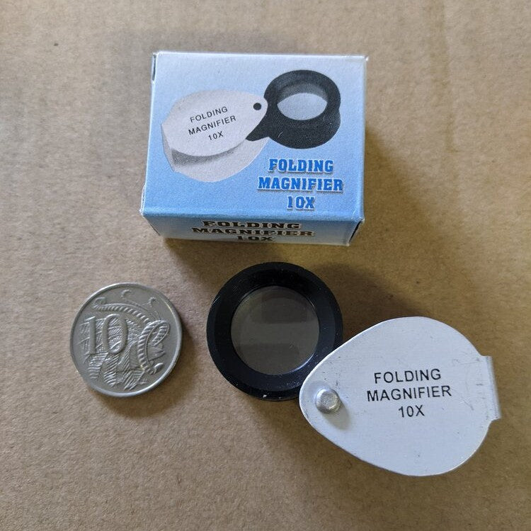 Jewellers Loupe 10x16mm-Lucky Strike Gold