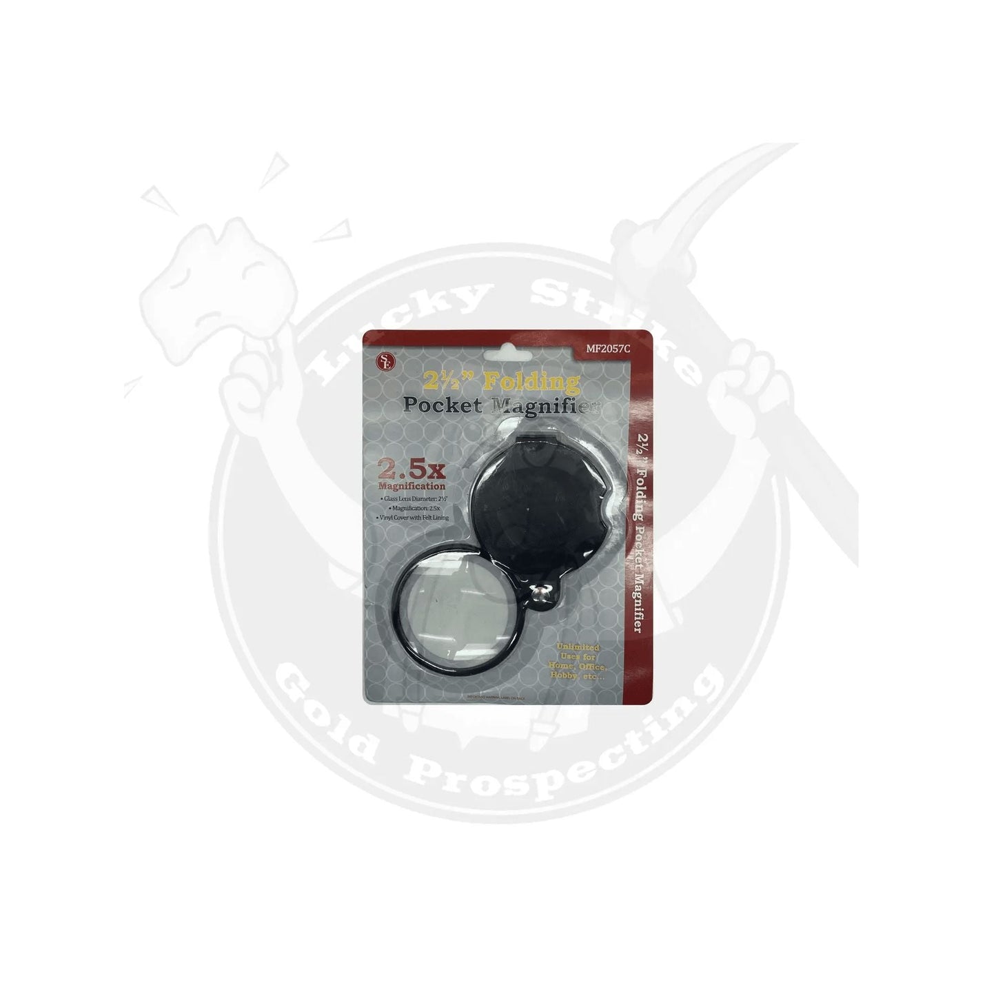 Magnifier Glass Lens 2.5X-Lucky Strike Gold