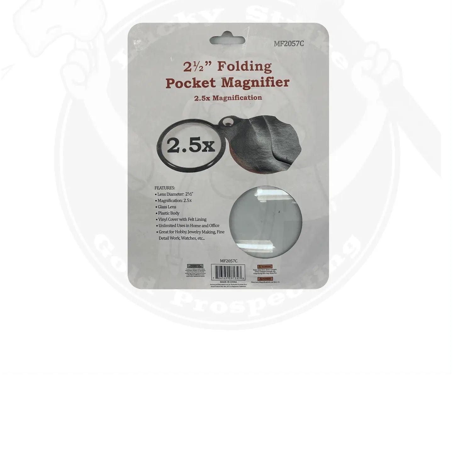 Magnifier Glass Lens 2.5X-Lucky Strike Gold