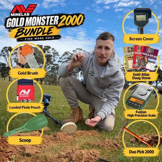 Minelab Gold Monster 2000 Metal Detector Bundle - BACKORDER