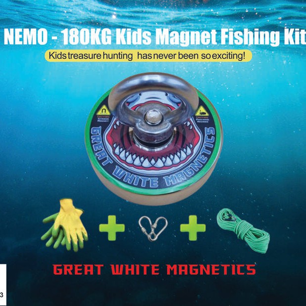 Fishing Magnet Kit - NEMO - 180KG - Kids-Lucky Strike Gold