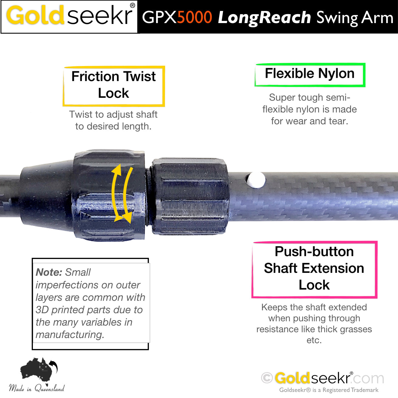 GPX 5000 Long Reach Swing Arm-Lucky Strike Gold