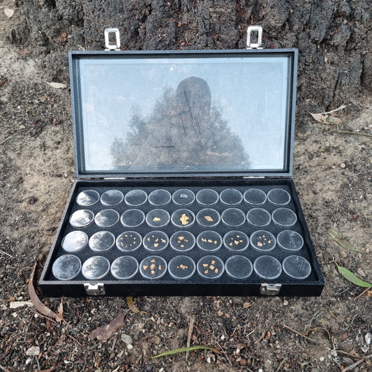 Glass Top Jewellery Display Box-Lucky Strike Gold