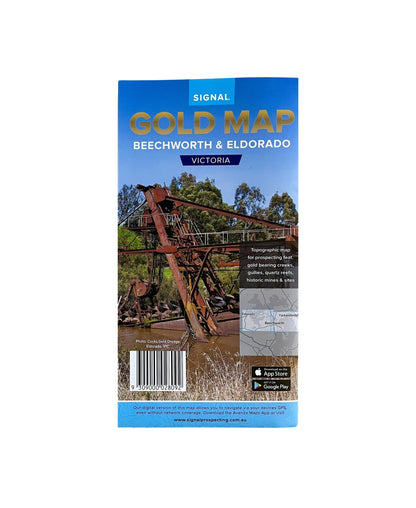 Gold Map Beechworth & Eldorado-Lucky Strike Gold