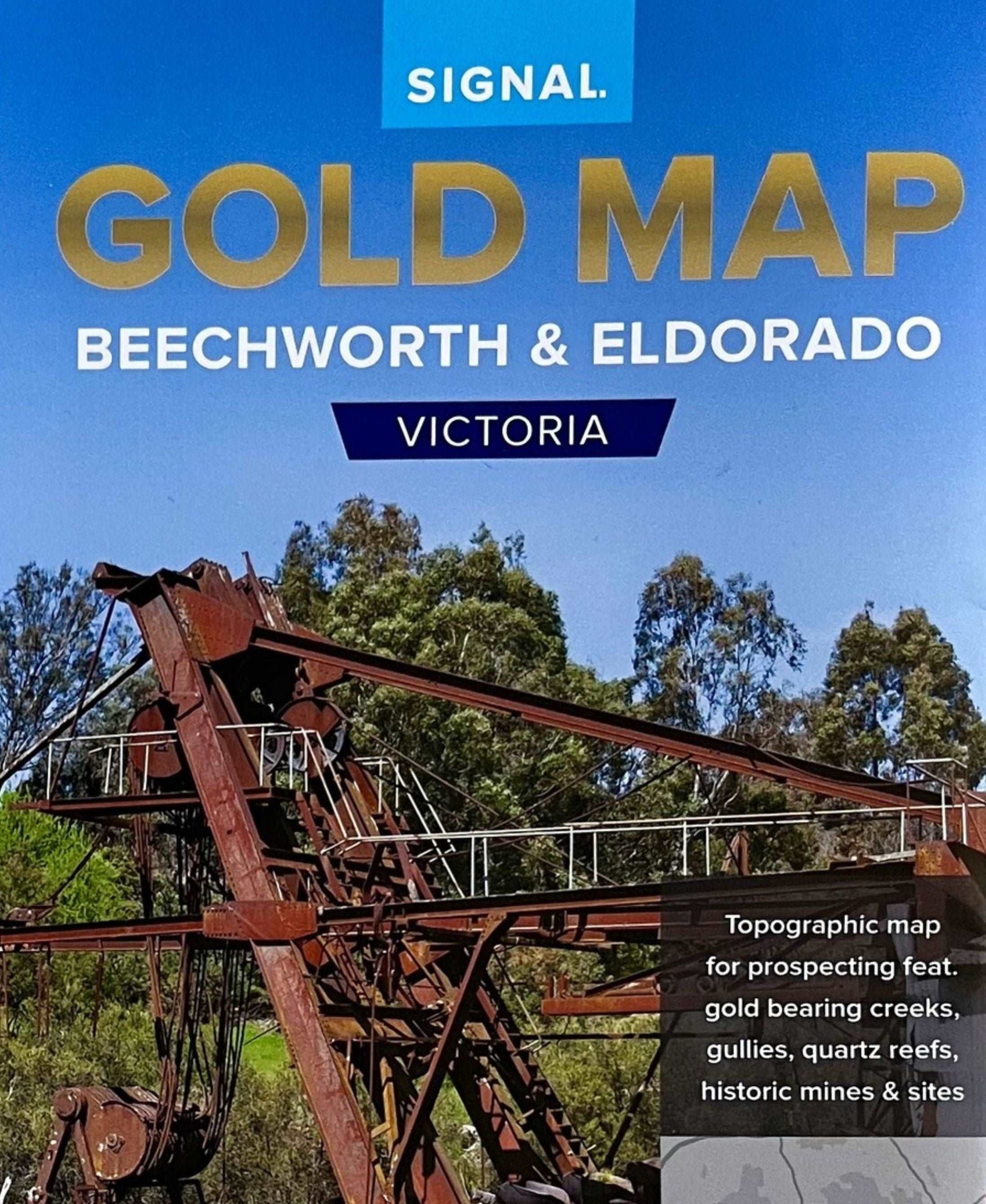 Gold Map Beechworth & Eldorado-Lucky Strike Gold