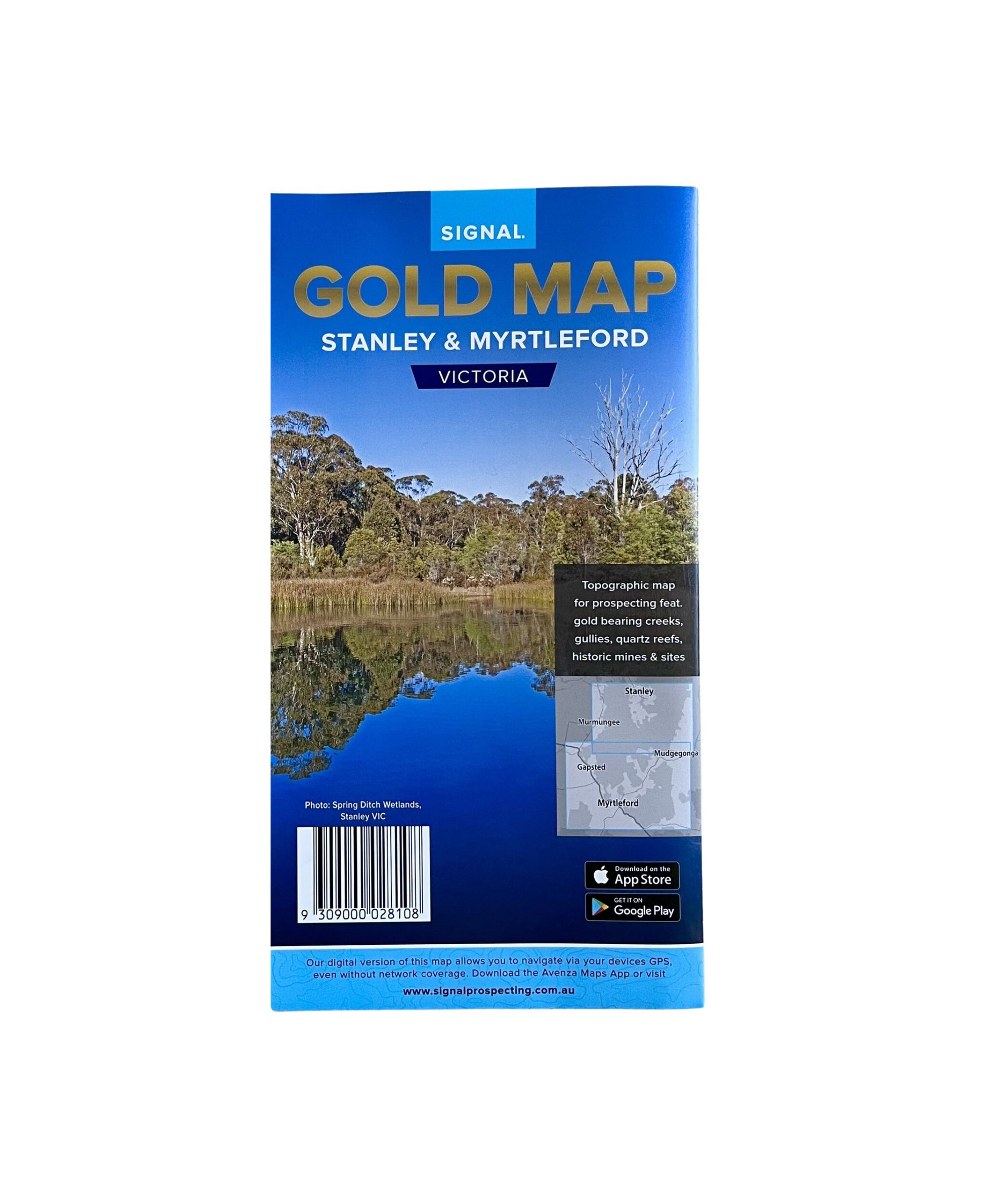 Gold Map Stanley & Myrtleford-Lucky Strike Gold