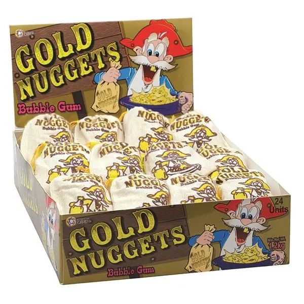 Gold Nugget Chewing Gum-Lucky Strike Gold