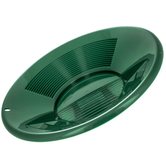 Gold pan 10" Green Triple Riffle-Lucky Strike Gold