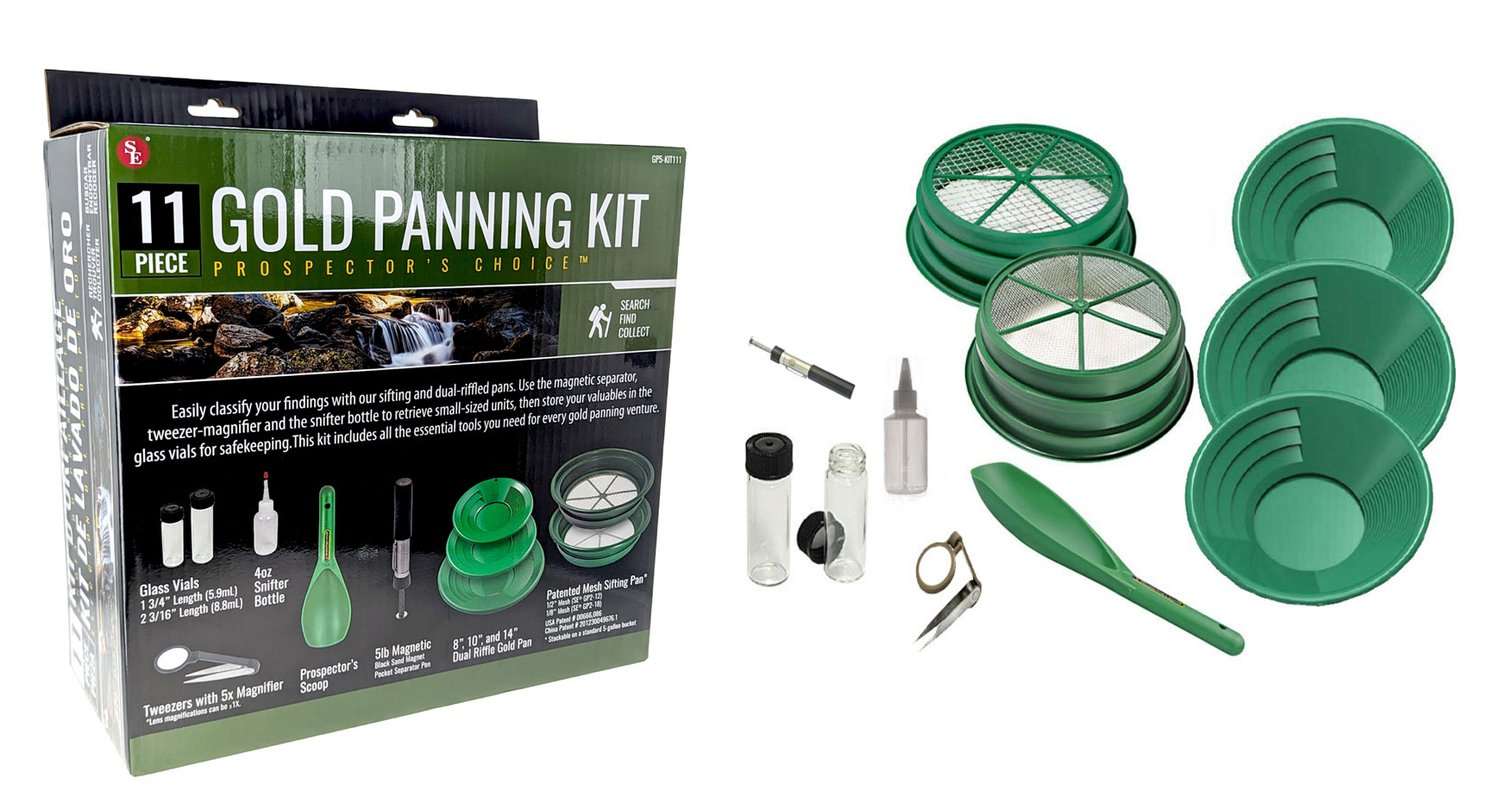 Gold panning Kit 11 piece-Lucky Strike Gold