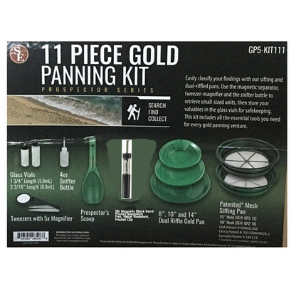 Gold panning Kit 11 piece-Lucky Strike Gold