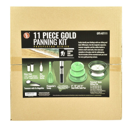 Gold panning Kit 11 piece-Lucky Strike Gold