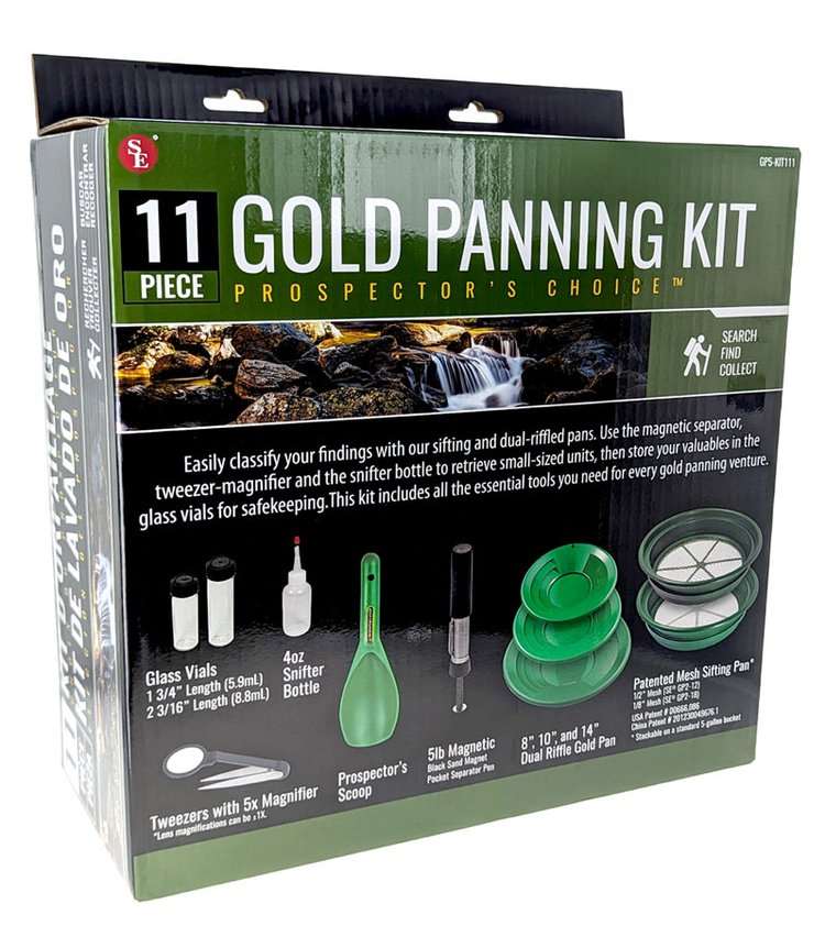 Gold panning Kit 11 piece-Lucky Strike Gold