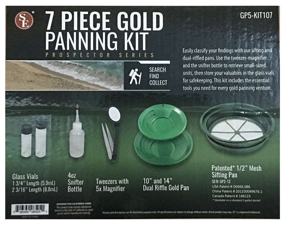 Gold panning Kit 7 piece-Lucky Strike Gold