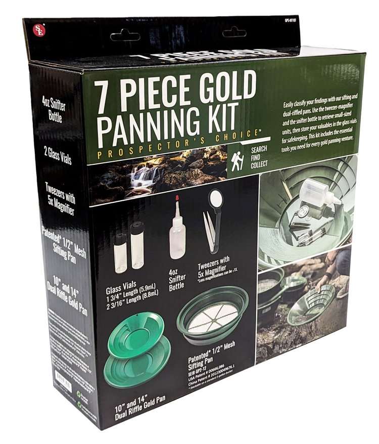 Gold panning Kit 7 piece-Lucky Strike Gold