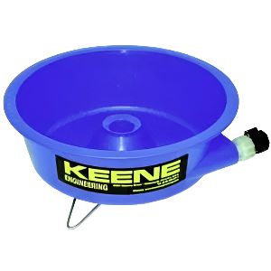 Keene Blue Bowl-Lucky Strike Gold