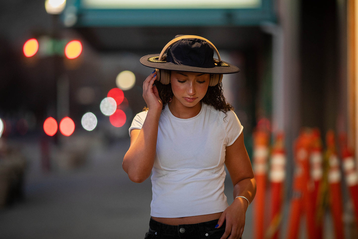 Earmuff Wide Brim Hat
