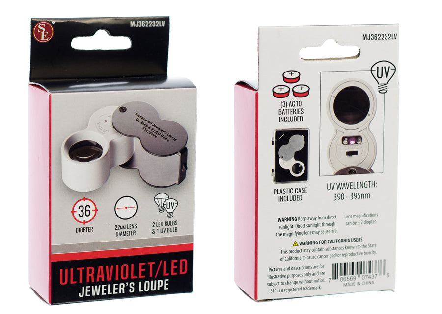 LED & UV Light Jeweller’s Loupe – 15x