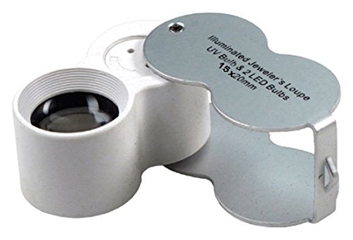 LED & UV Light Jeweller’s Loupe – 15x