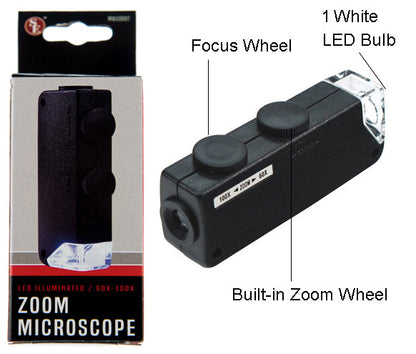 Mini LED Microscope 60x -100x