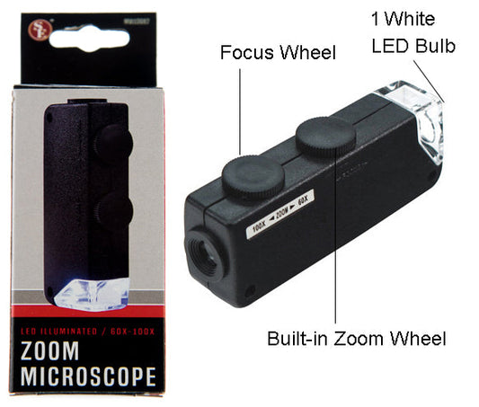 Mini LED Microscope 60x -100x