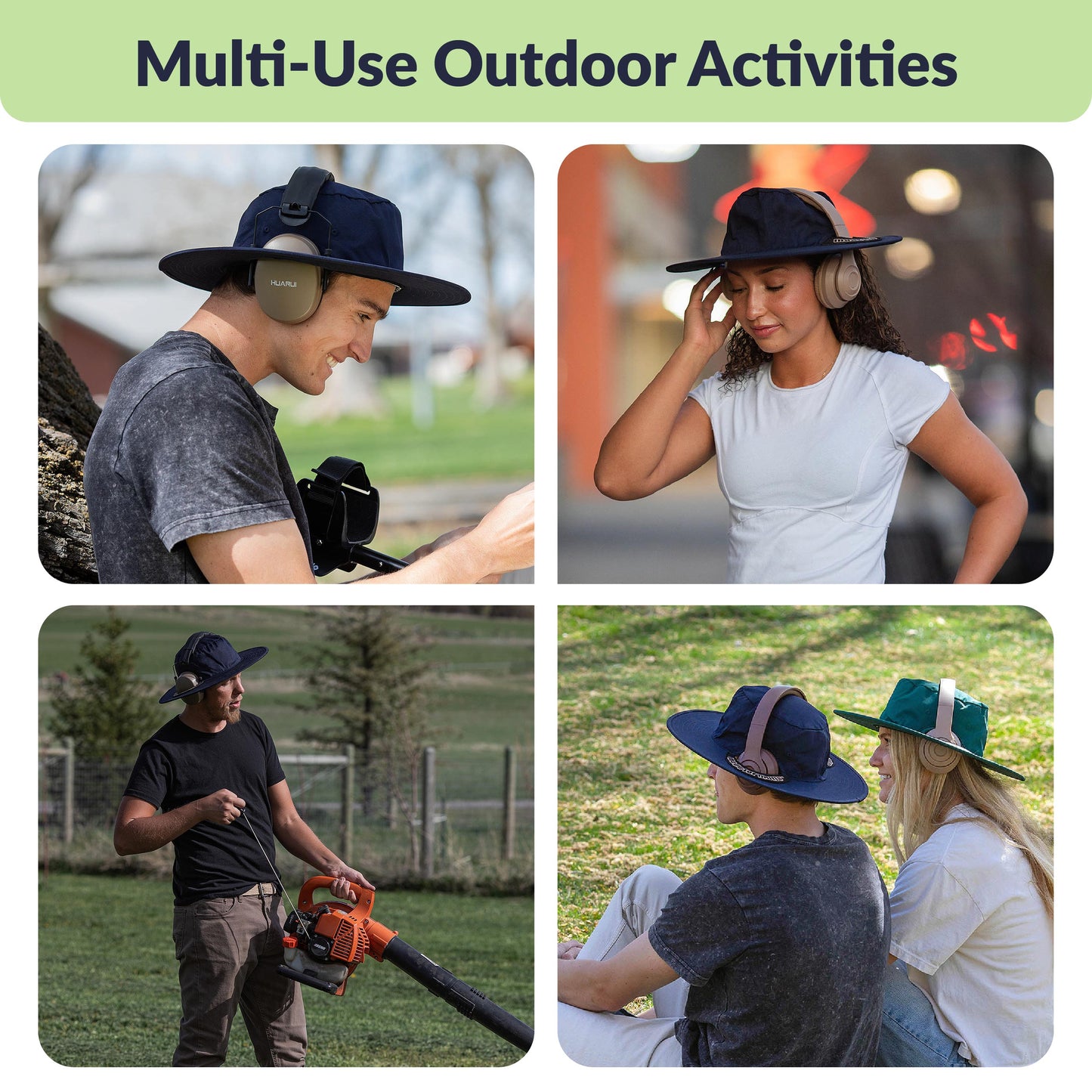 Earmuff Wide Brim Hat