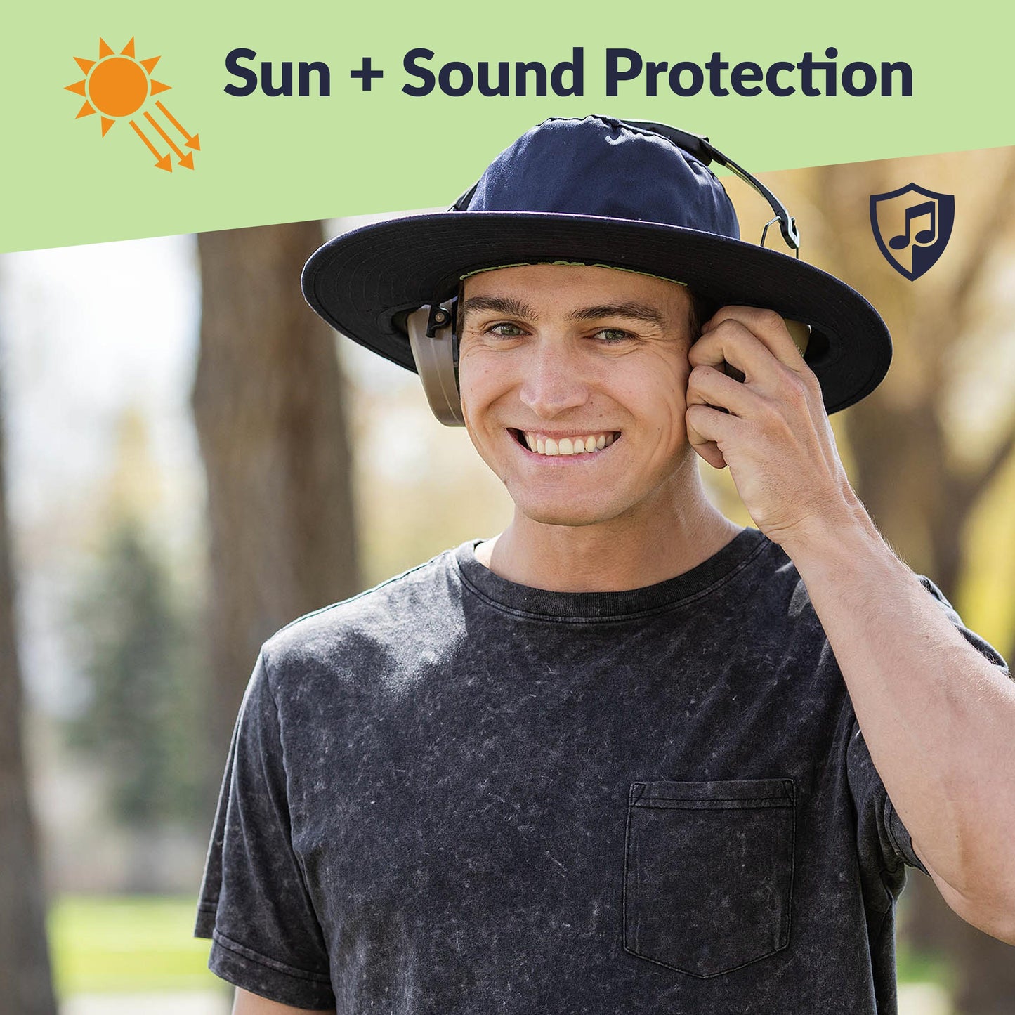 Earmuff Wide Brim Hat