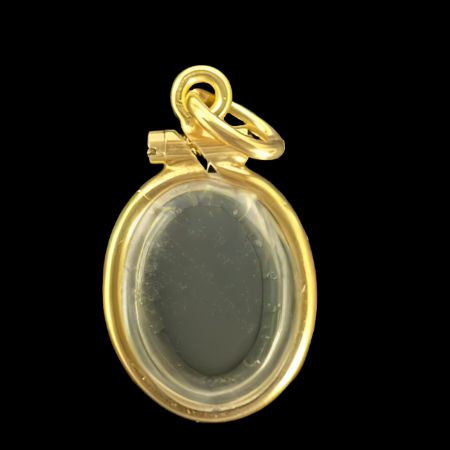 Rolled Gold Locket Small Oval-Lucky Strike Gold