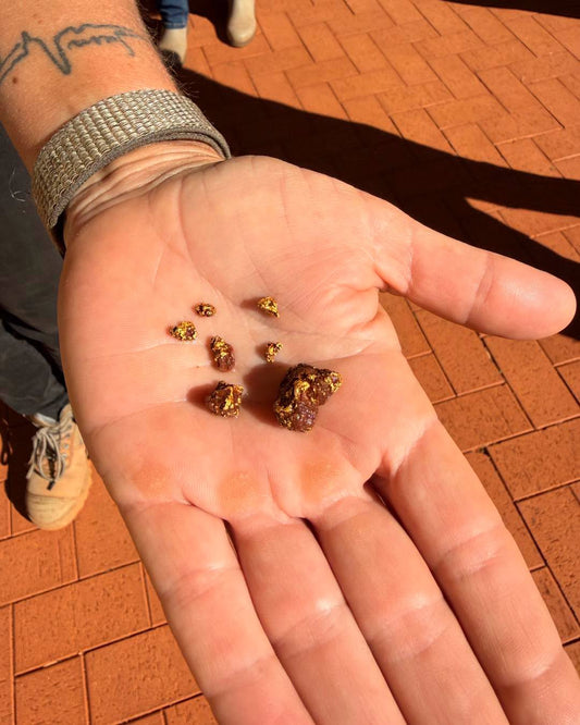 Gold in hand by customer in western australia