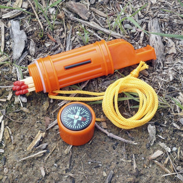 Whistle 5-In-1 Survival - Orange-Lucky Strike Gold