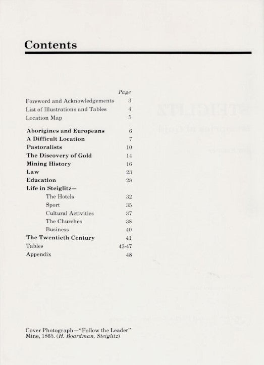 Steiglitz Memories of Gold book by Ray Sumner