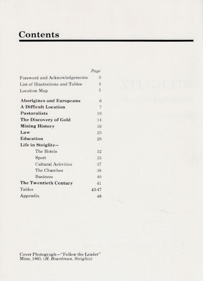 Steiglitz Memories of Gold book by Ray Sumner
